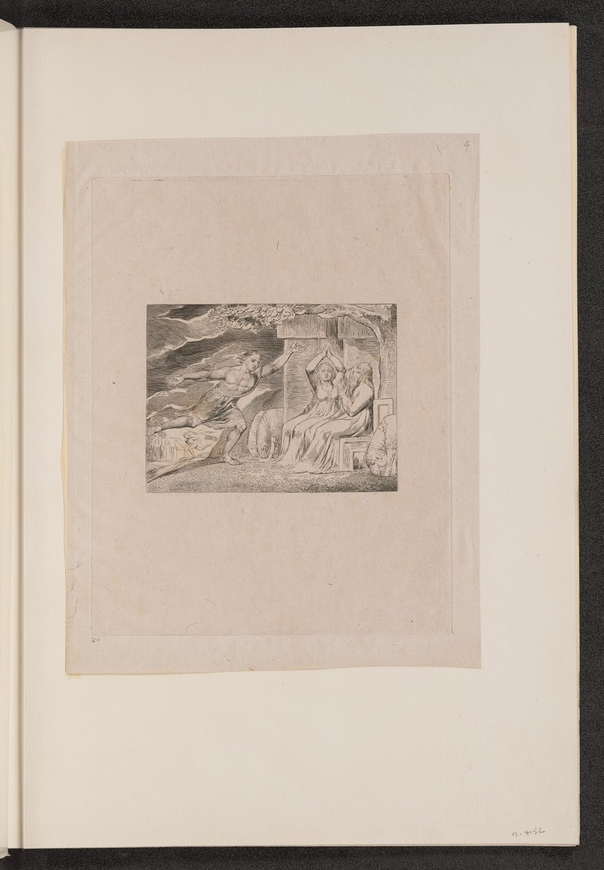 Budbringerne fortæller Job om hans ulykker af William Blake