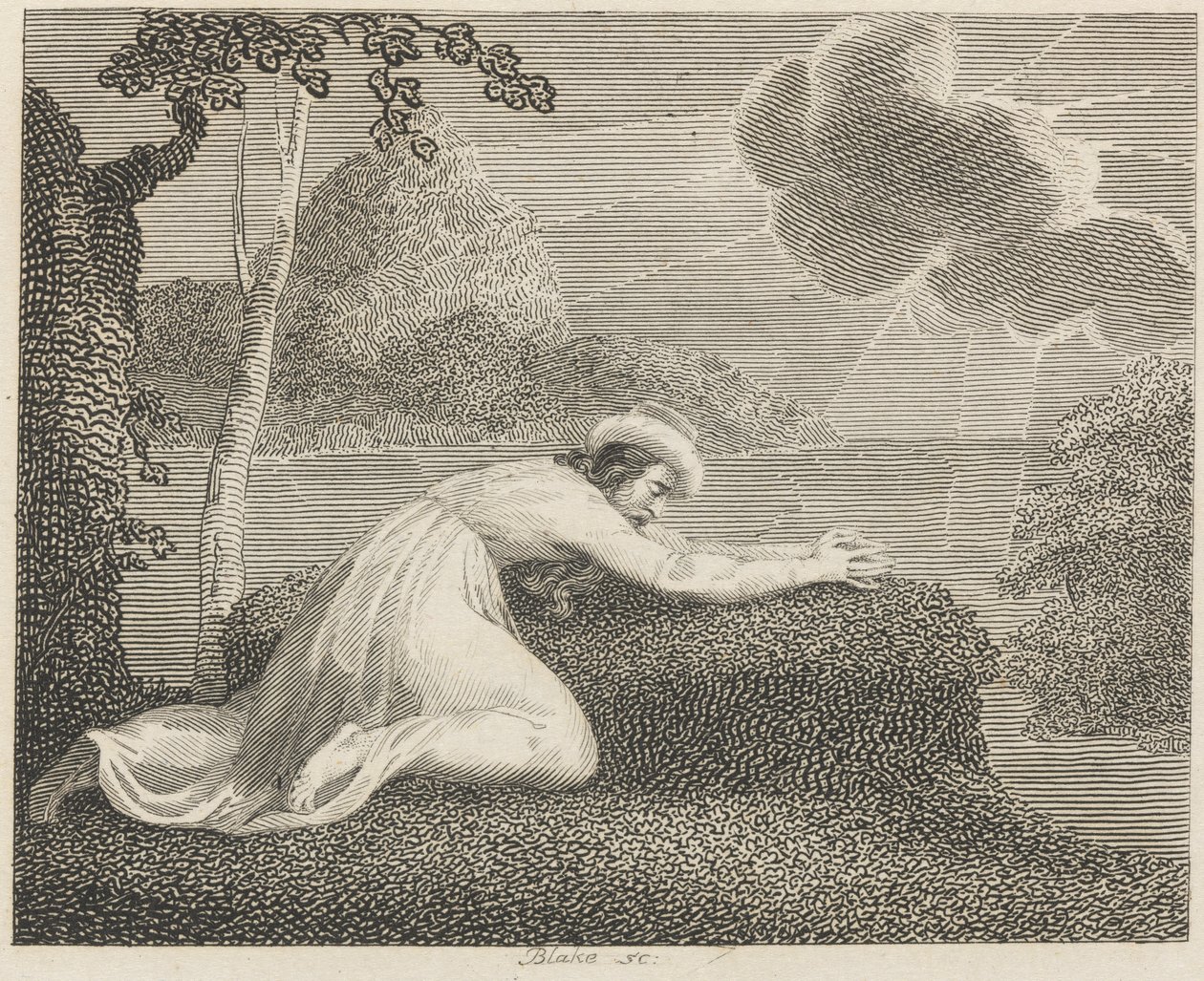Perseren, Solen og Skyen af William Blake
