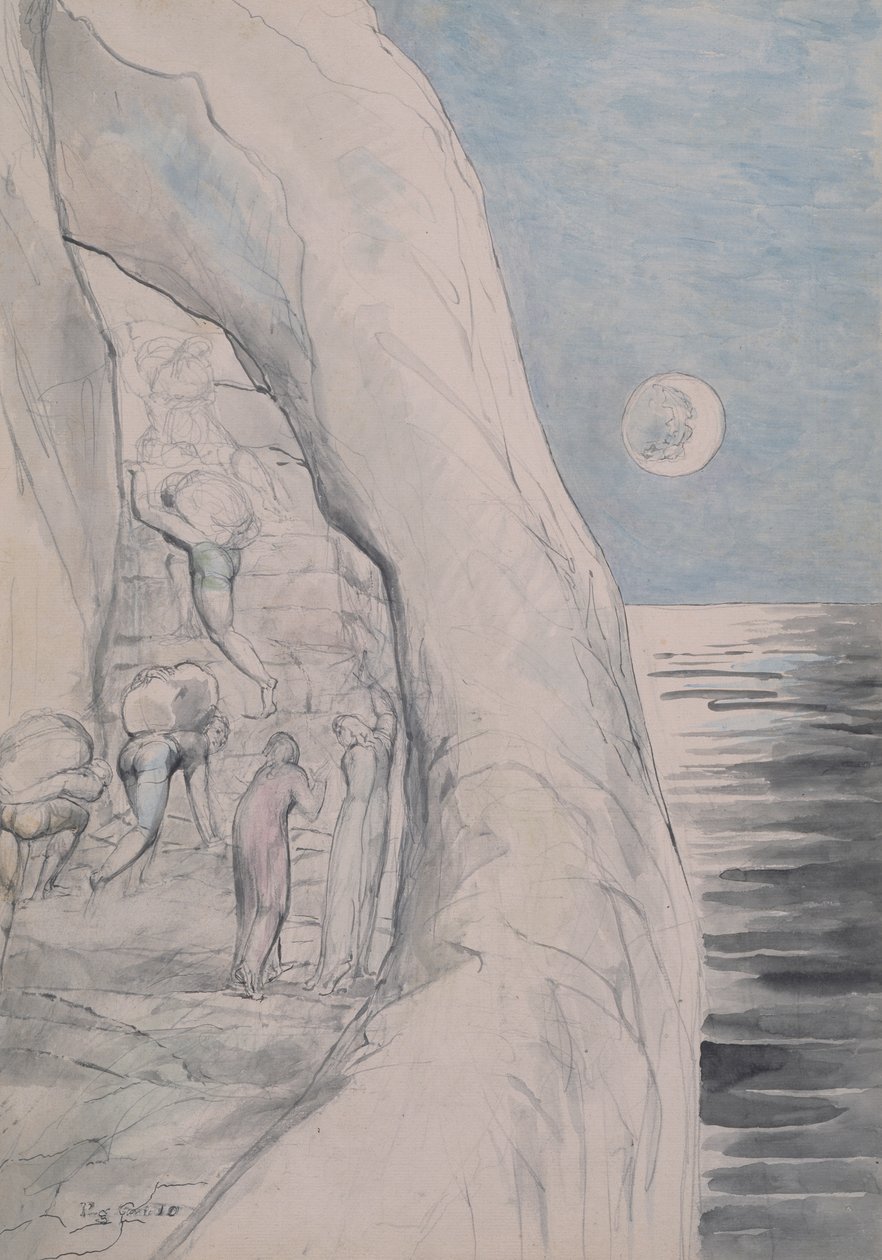 De stolte under deres enorme byrder 1824-27 af William Blake