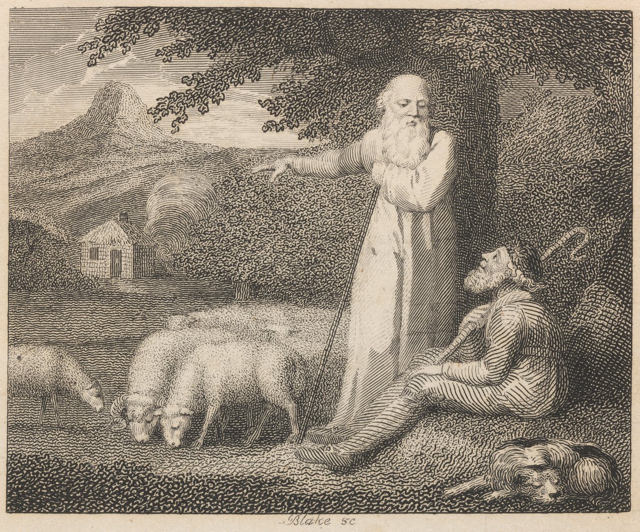 Hyrden og filosoffen af William Blake