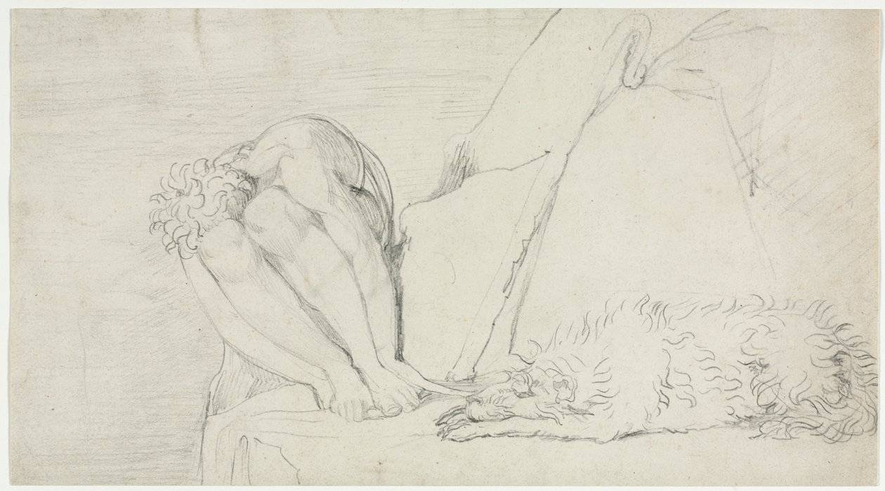 Tanken om døden alene, frygten ødelægger, ca. 1795. af William Blake