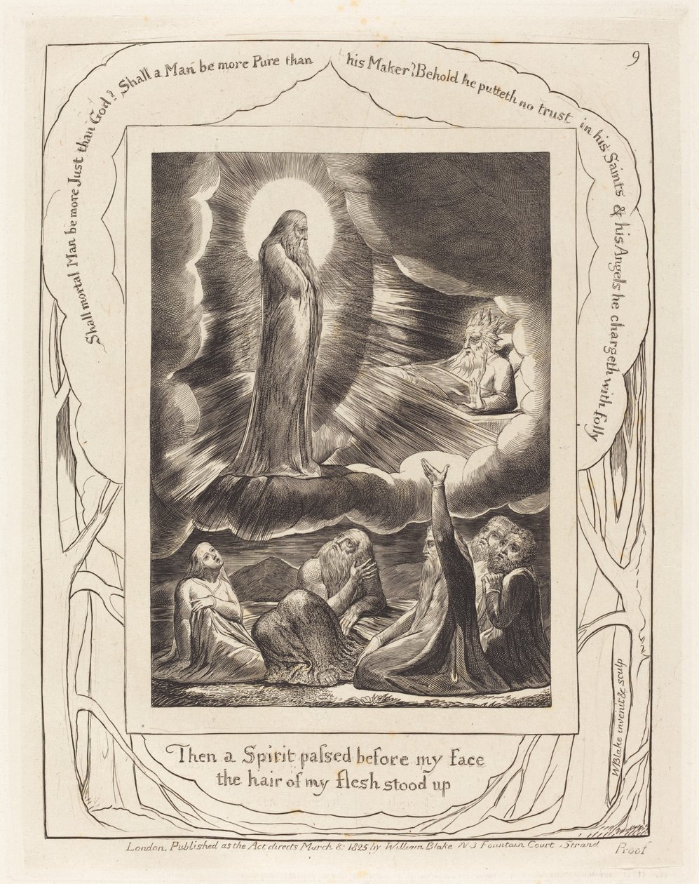 Synet om Elifaz af William Blake