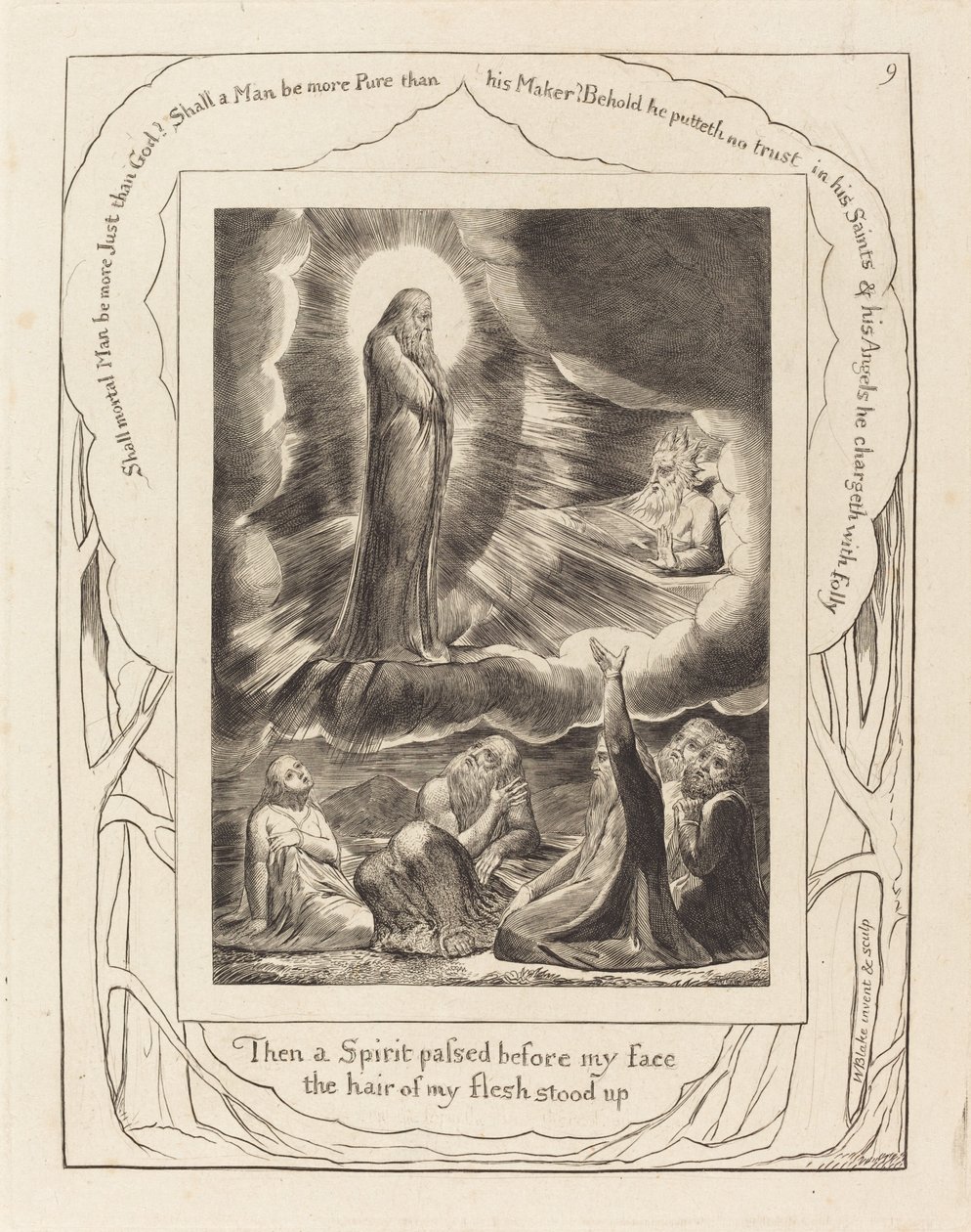 Synet om Elifaz af William Blake