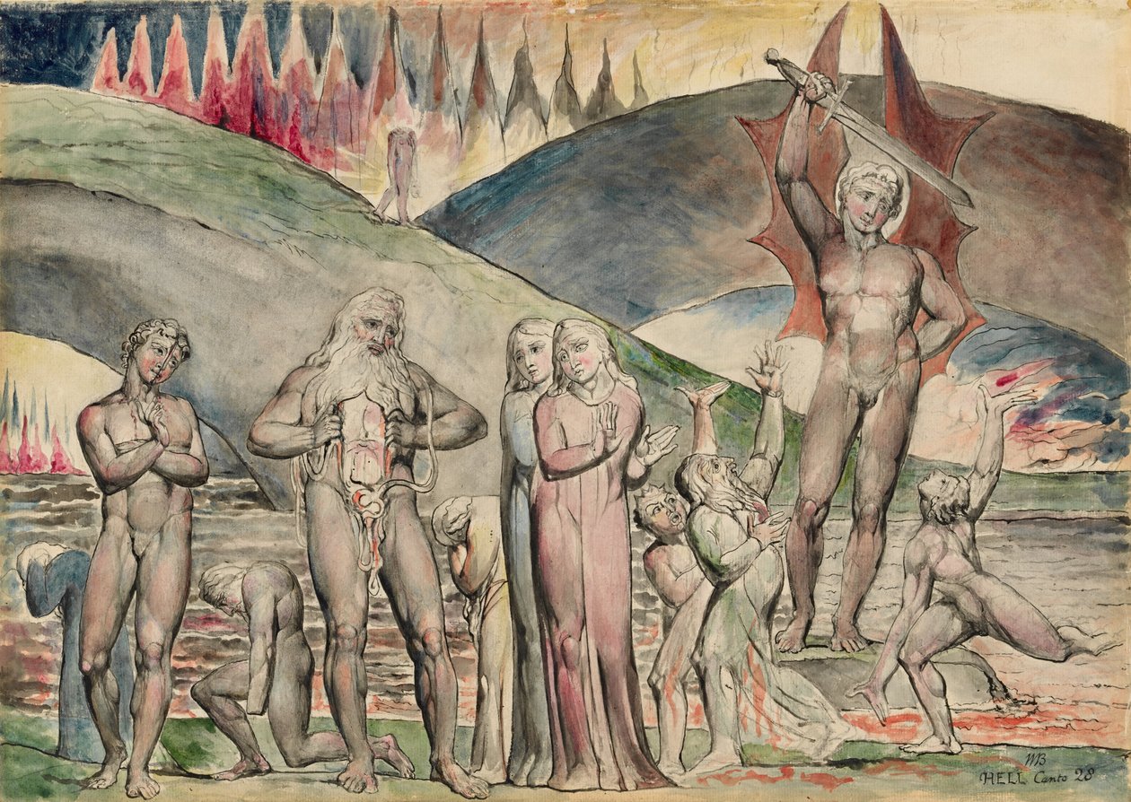 Skismatikerne og splidens såmænd: Muhammed af William Blake