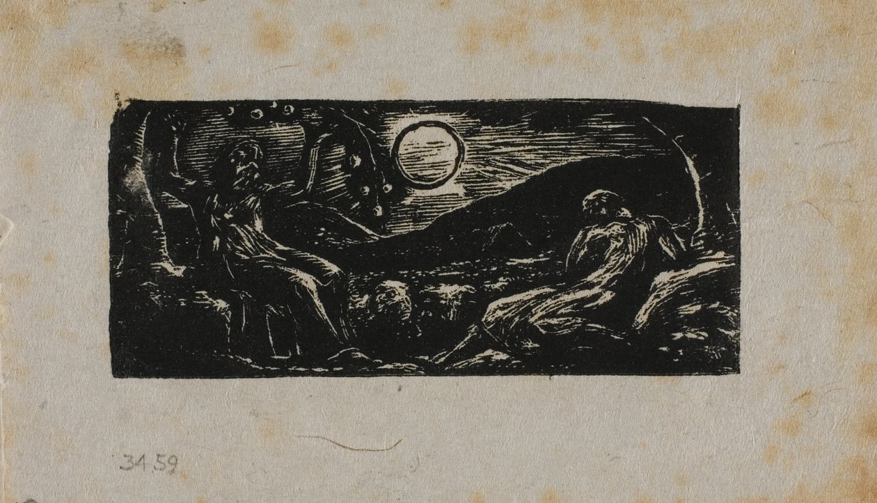 Thenot Under Fruit Tree, fra The Pastorals of Virgil af William Blake