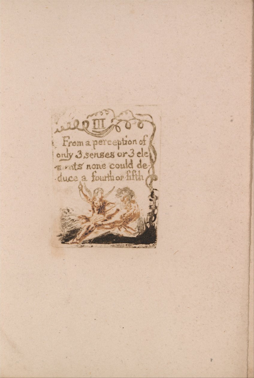Der er ingen naturlig religion, plade 5, III Fra en opfattelse. . . . (Bentley a6) af William Blake