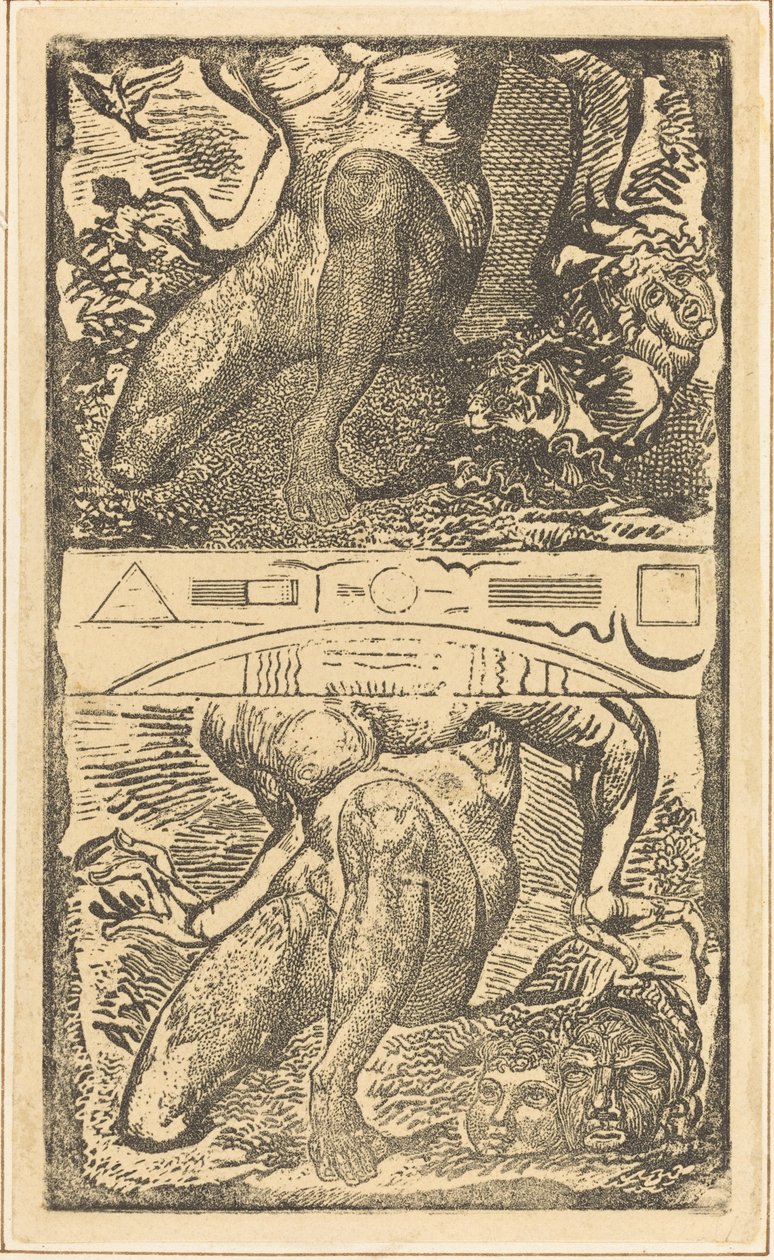 Ukendt emne Lad Ham se op i Himlen og grine i den lyse luft, evt. 1805. af William Blake