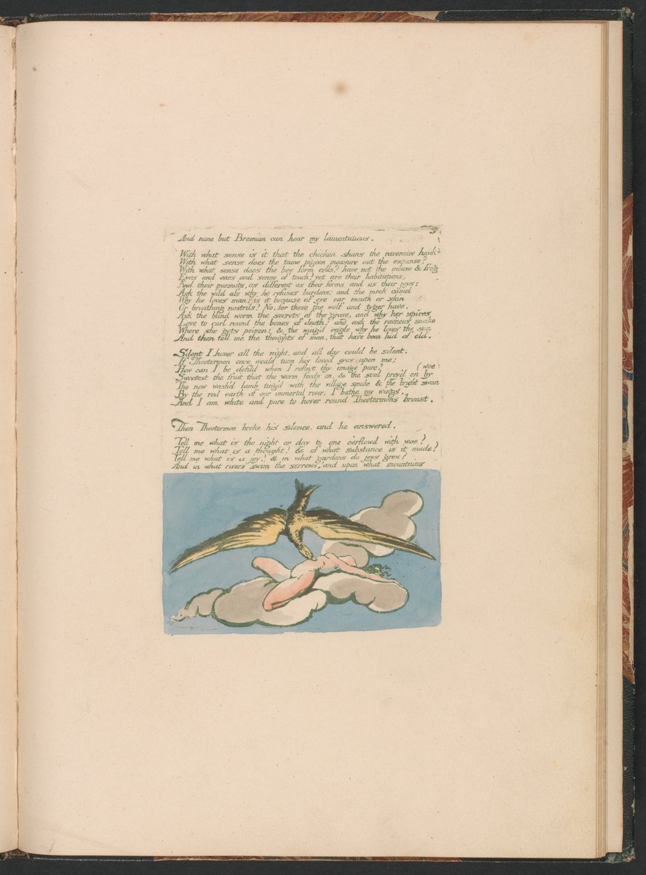 Visioner af Albions døtre, plade 6, og ingen andre end Bromian. . . . af William Blake