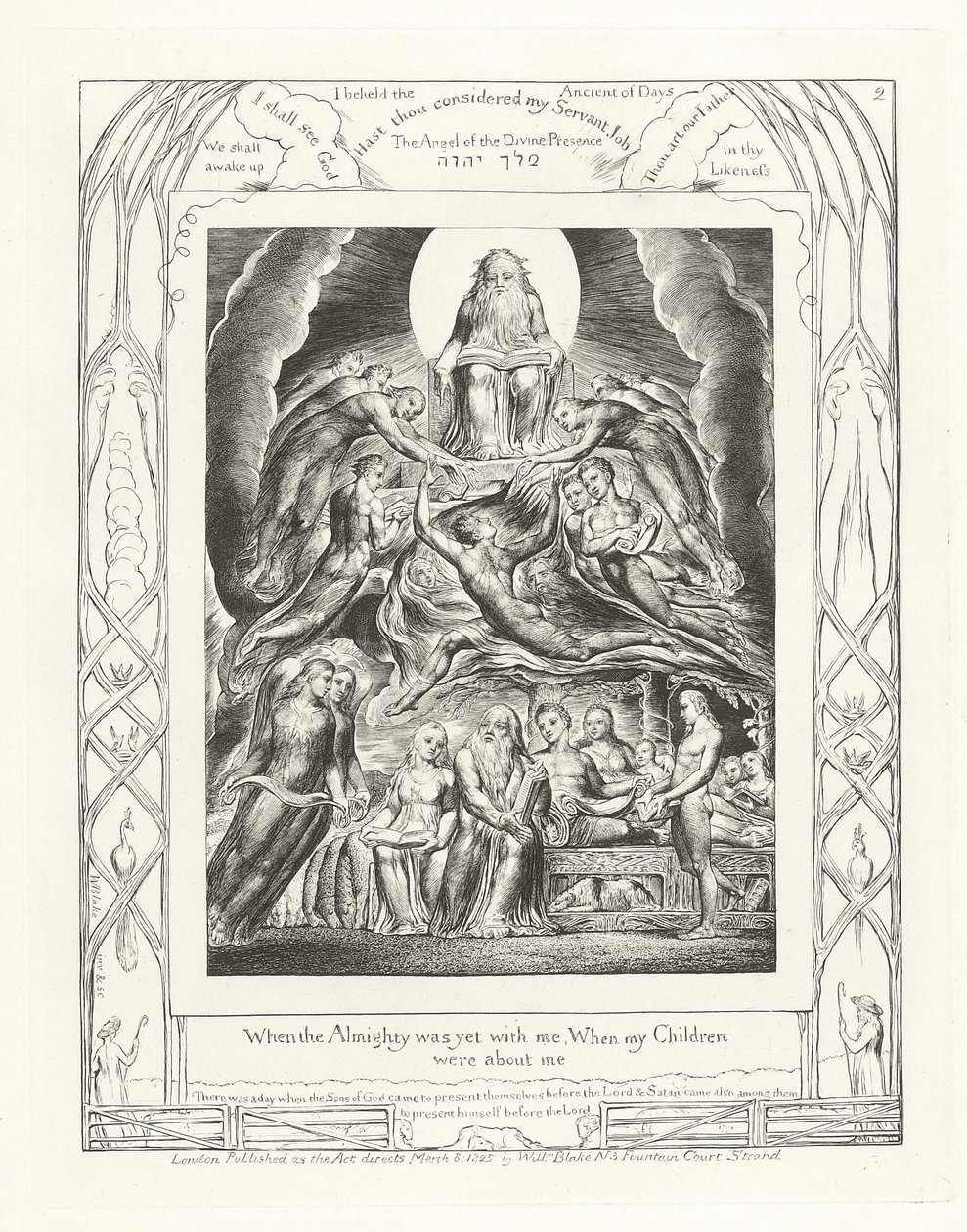 Da den Almægtige endnu var med mig, Da mine Børn var omkring mig af William Blake