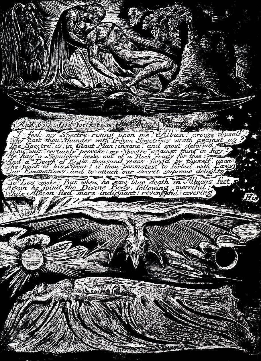 William Blake 1757-1827, engelsk mystiker, digter, maler og gravør, 1804-1820 af William Blake
