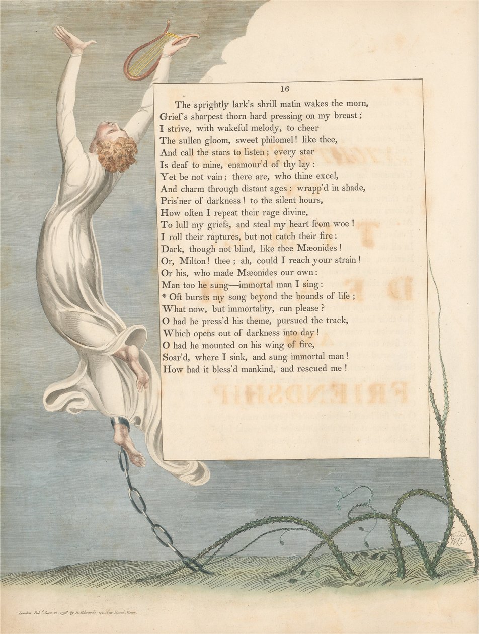 Youngs Night Tanker, Side 16, Ofte brister min sang ud over livets grænser af William Blake
