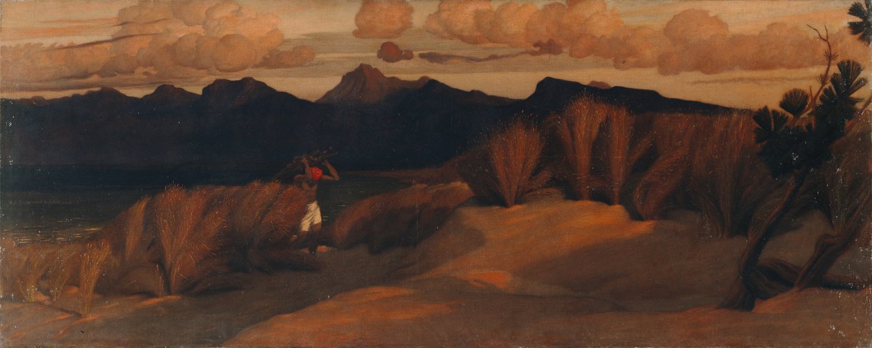 Nær Via Reggio, hvor Shelleys lig blev fundet af William Blake Richmond