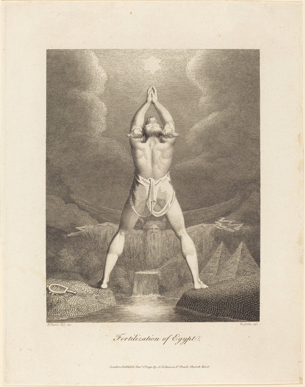 Ægyptens befrugtning af William Blake after Henry Fuseli