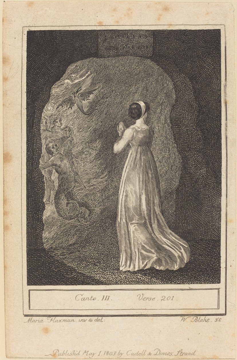 Canto III, vers 201 af William Blake after Mary Ann Flaxman