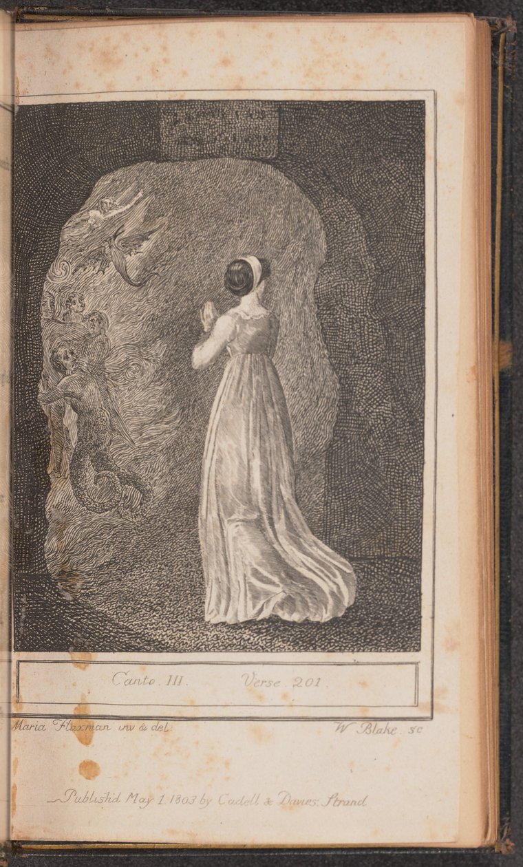 Canto III, vers 201 af William Blake after Mary Ann Flaxman
