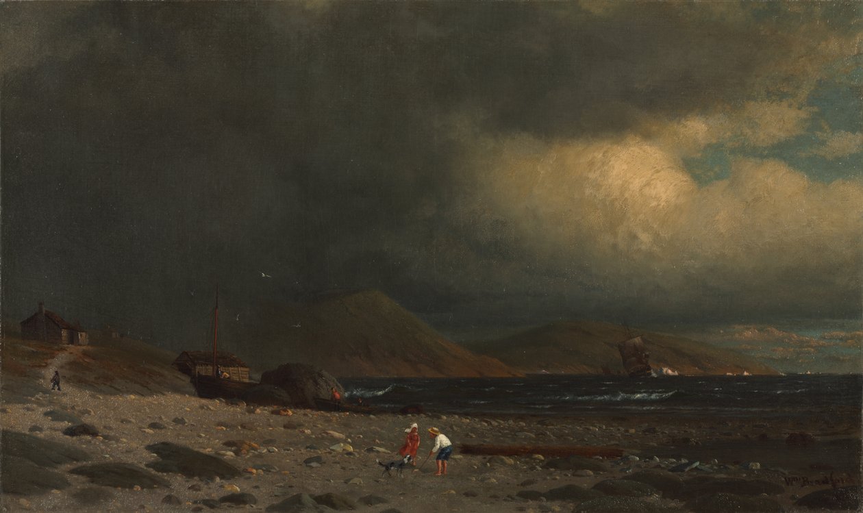 Labrador Coast, ca. 1860 (olie på lærred) af William Bradford