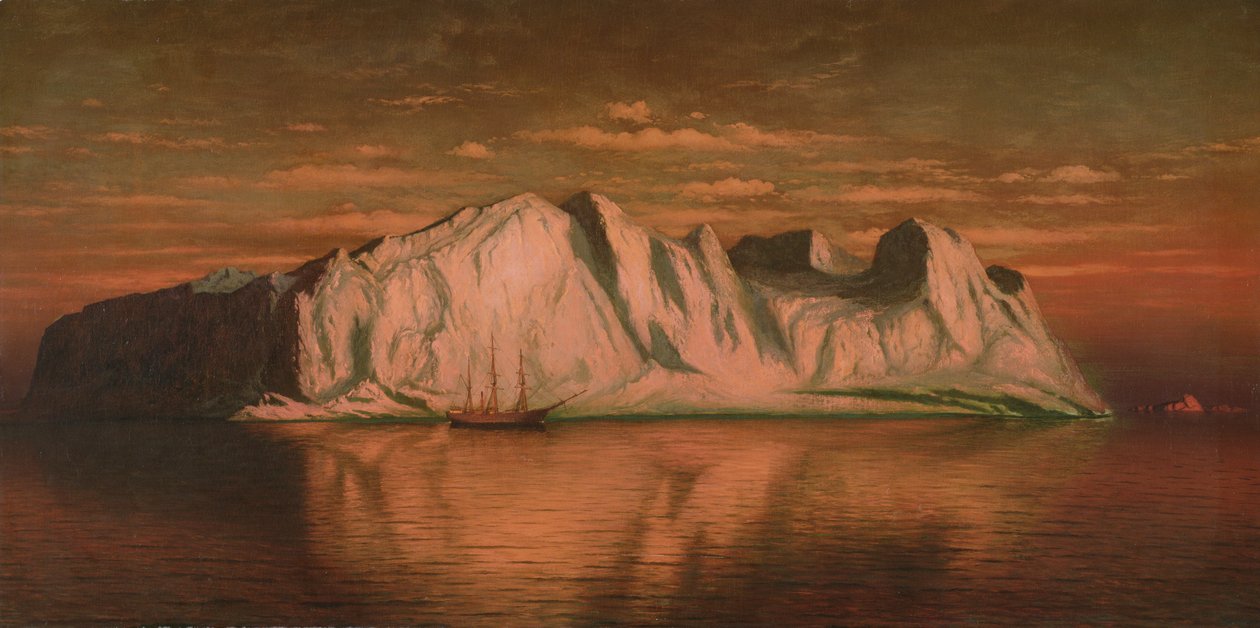 Muir Glacier, ca. 1872 (olie på lærred) af William Bradford