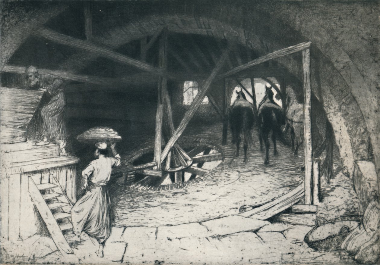 A Galilean Flour Mill, slutningen af det 19.-begyndelsen af det 20. århundrede, 1922. af William Brassey Hole