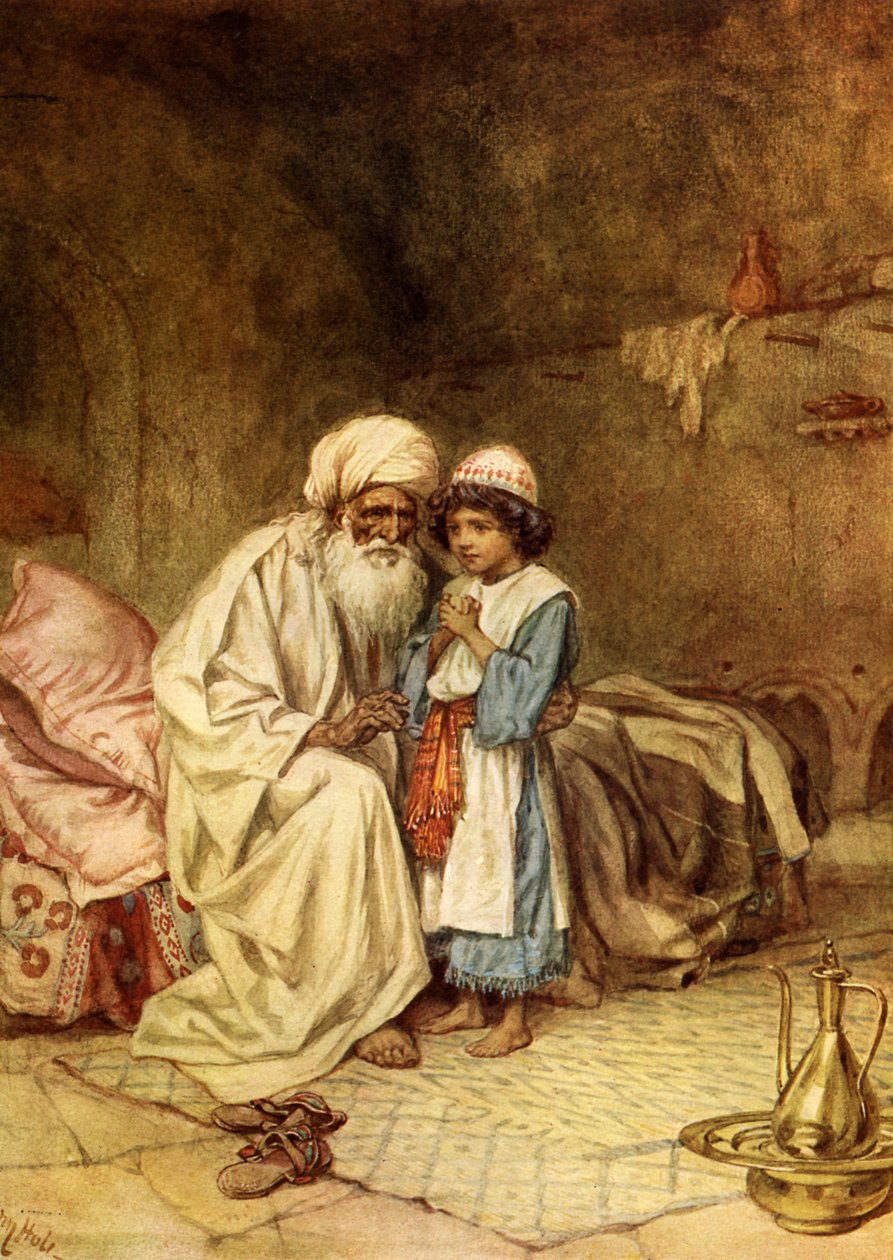 Eli og Samuel. Og han sagde Det er Herren: - Bibelen af William Brassey Hole