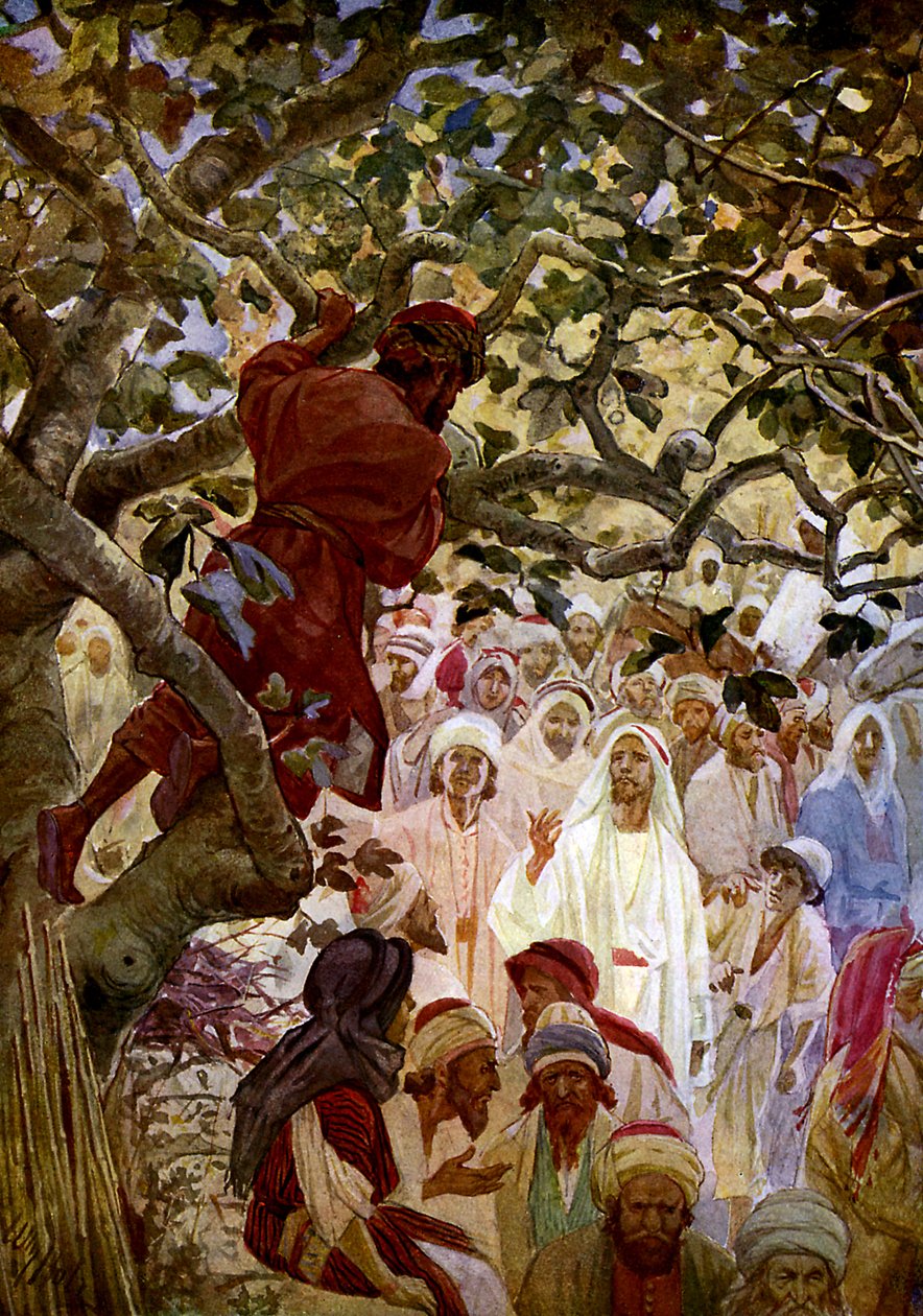 Jesus og Zakæus. - Bibel af William Brassey Hole