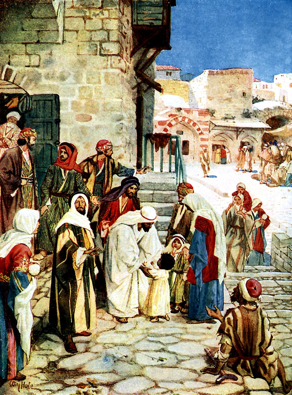 Jesus og de små børn - Bibelen af William Brassey Hole
