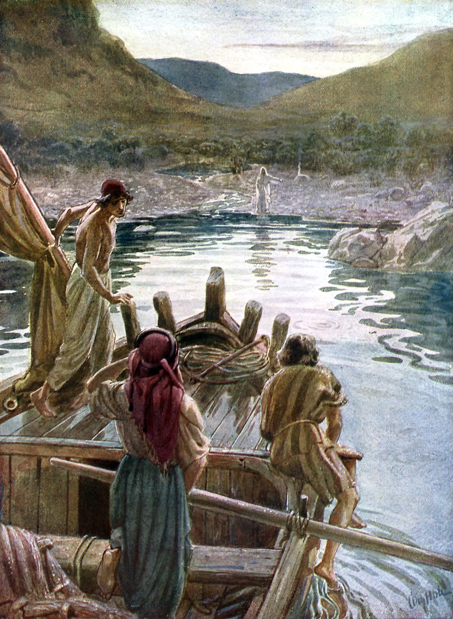 Jesus viser sig for disciplene ved Galilæas sø - Bibelen af William Brassey Hole