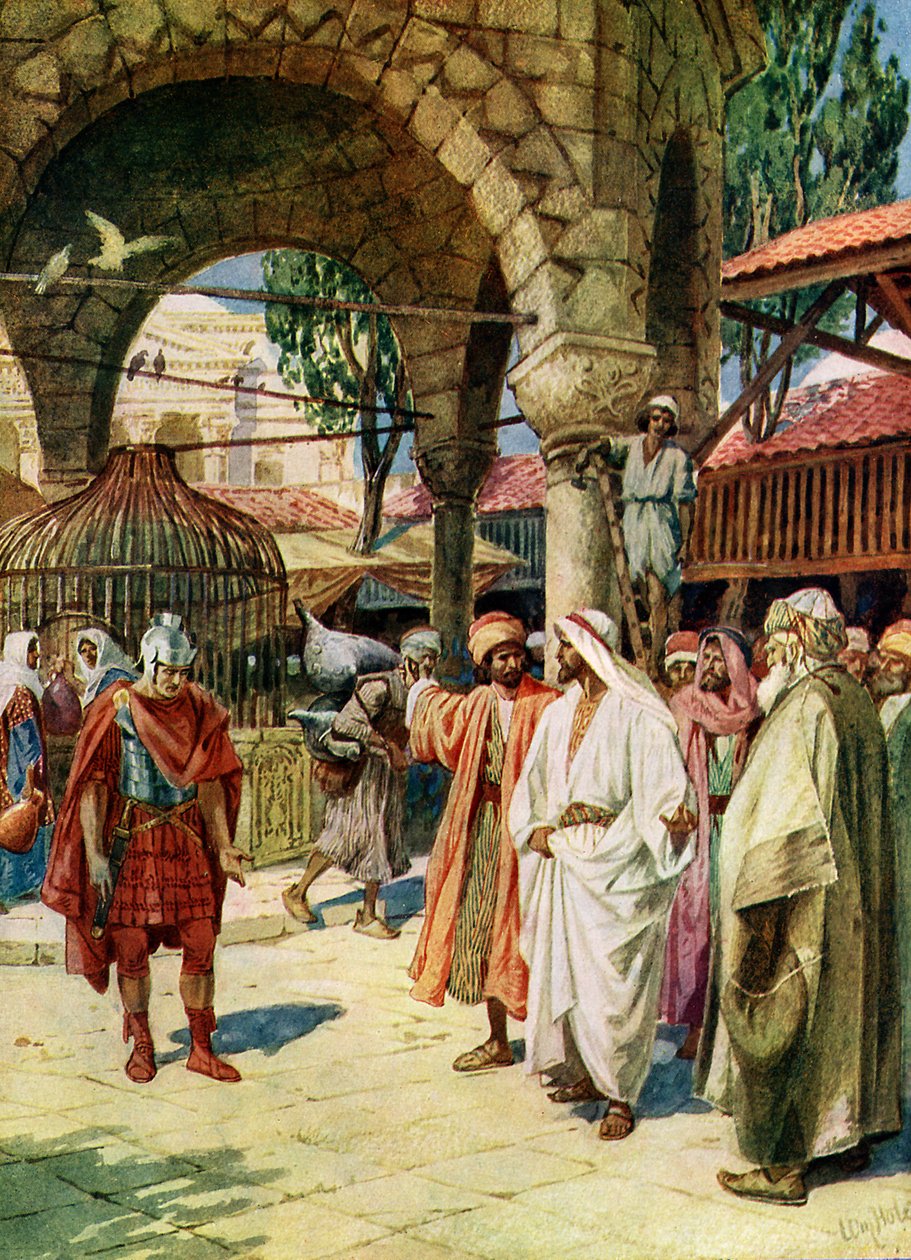 Jesus helbreder en centurions tjener - Bibelen af William Brassey Hole