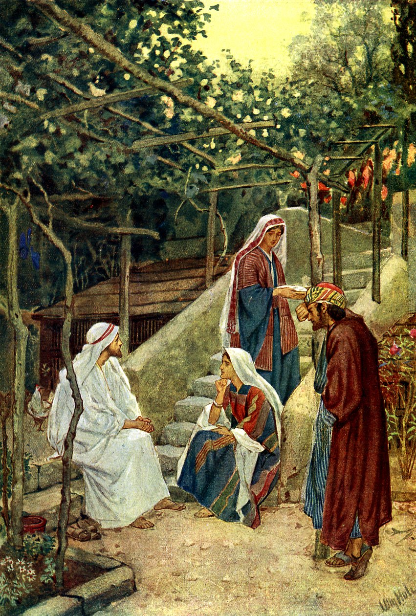 Jesus i Marthas hjem - Bibelen af William Brassey Hole