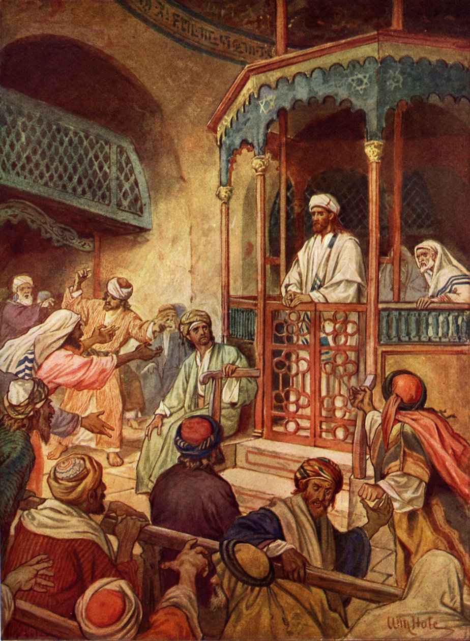 Jesus bliver forkastet i Nazareth - Bibelen af William Brassey Hole