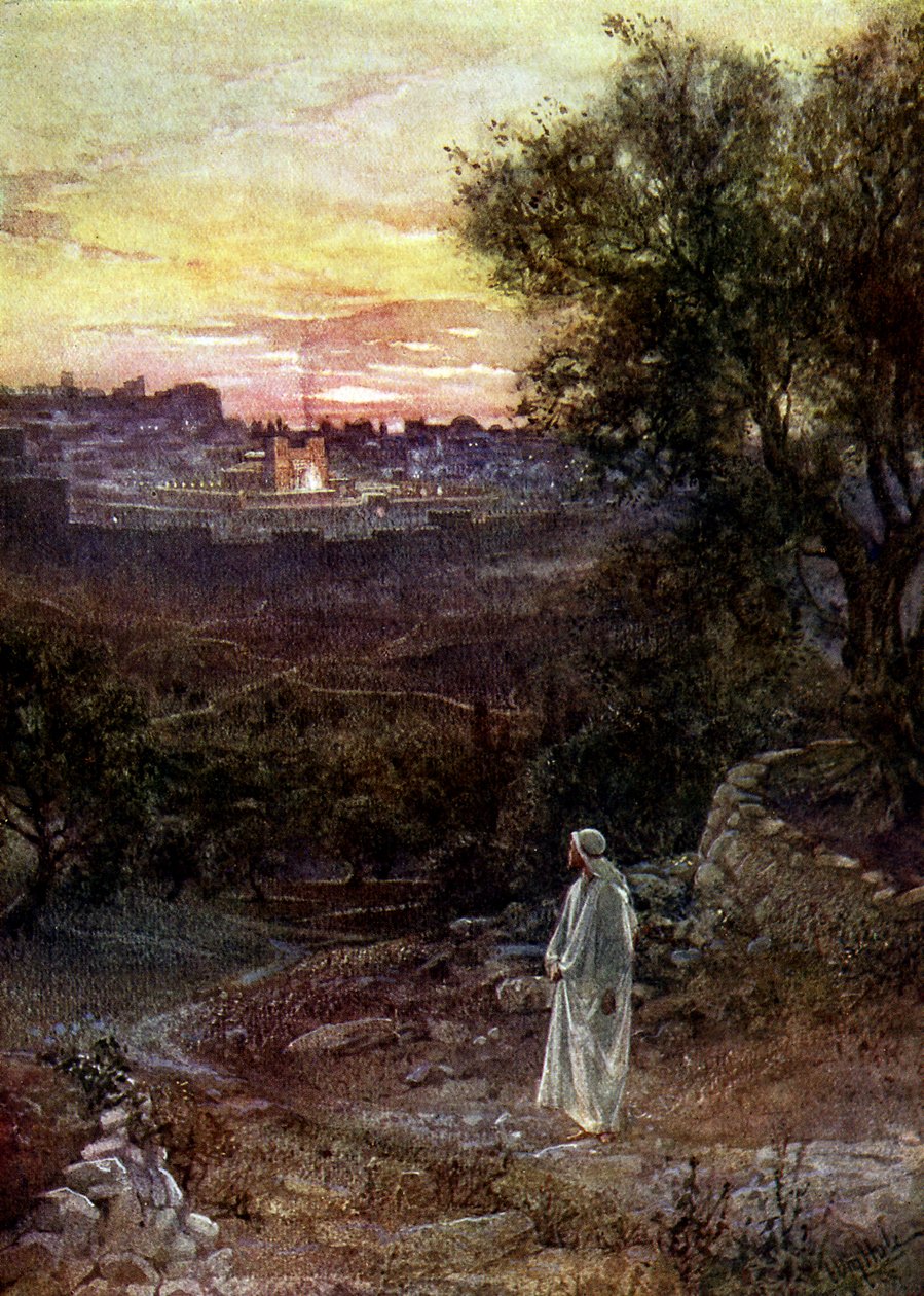 Jesus på Oliebjerget - Bibelen af William Brassey Hole