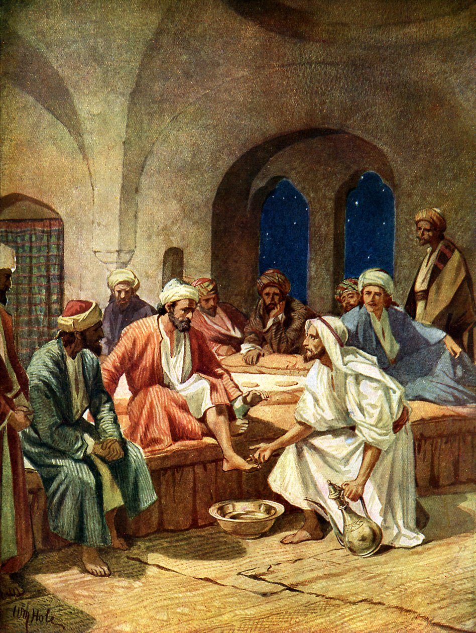 Jesus vasker Peters fødder - Bibelen af William Brassey Hole