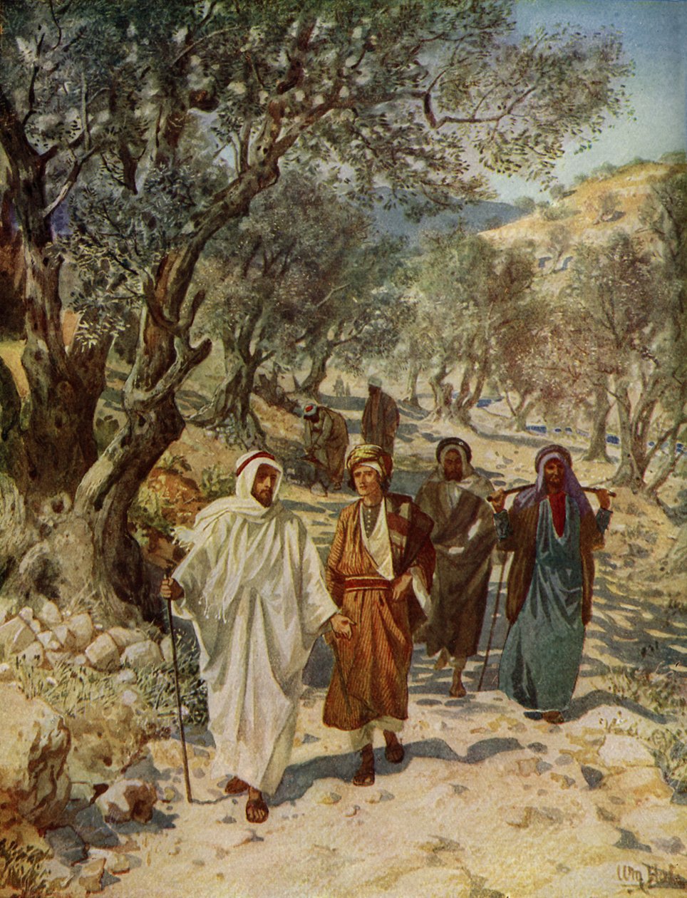 Filip og Nathanael bliver Jesu disciple - Bibelen af William Brassey Hole