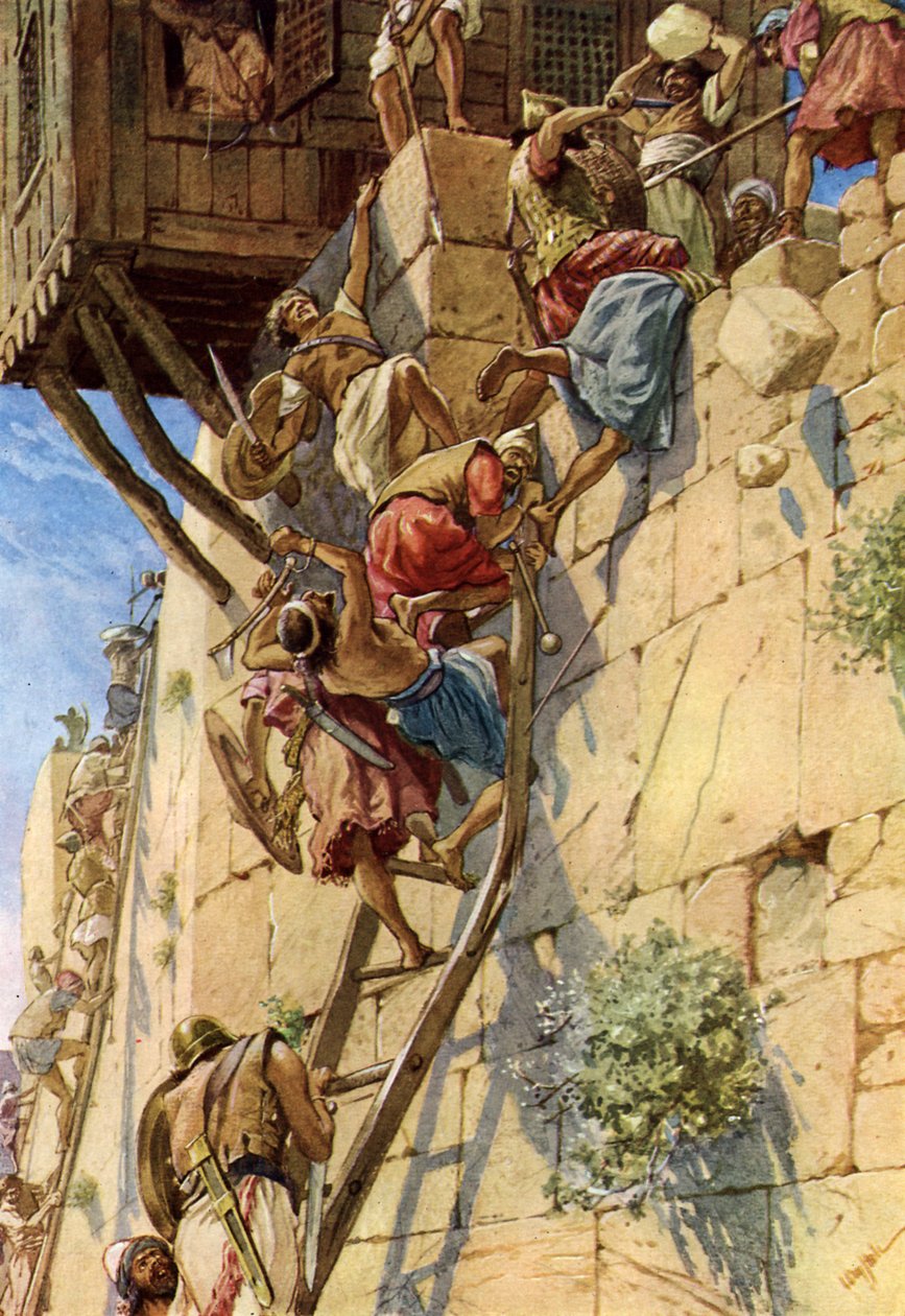 Erobringen af Jerusalem fra jebusitterne - Bibelen af William Brassey Hole