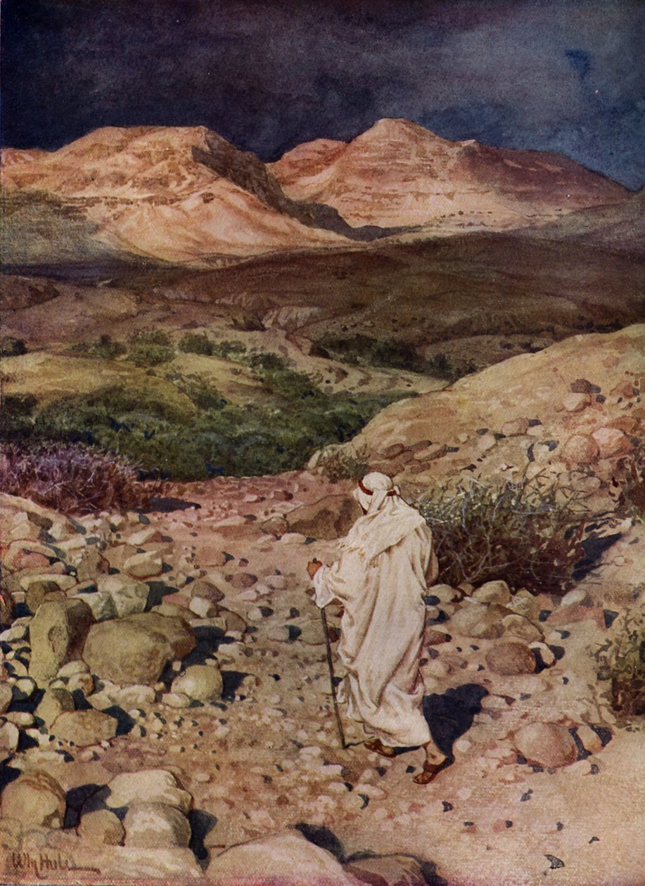Jesu fristelse - Bibelen af William Brassey Hole