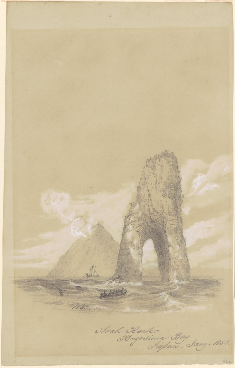 Arch Rock, Kagoshima Bay, Japan af William Brenton Boggs