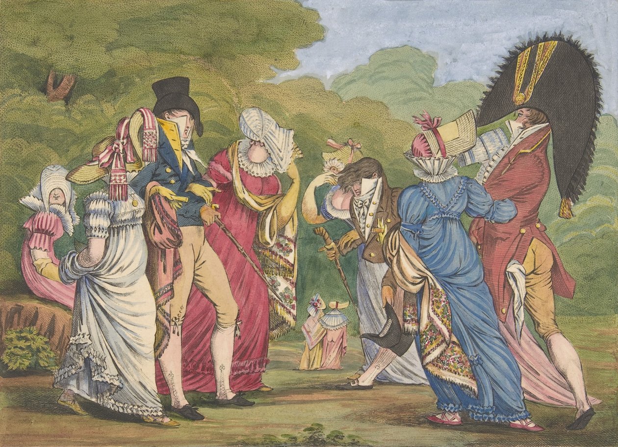 Les Invisibles The Invisible Ones, 1810. af William Brocas