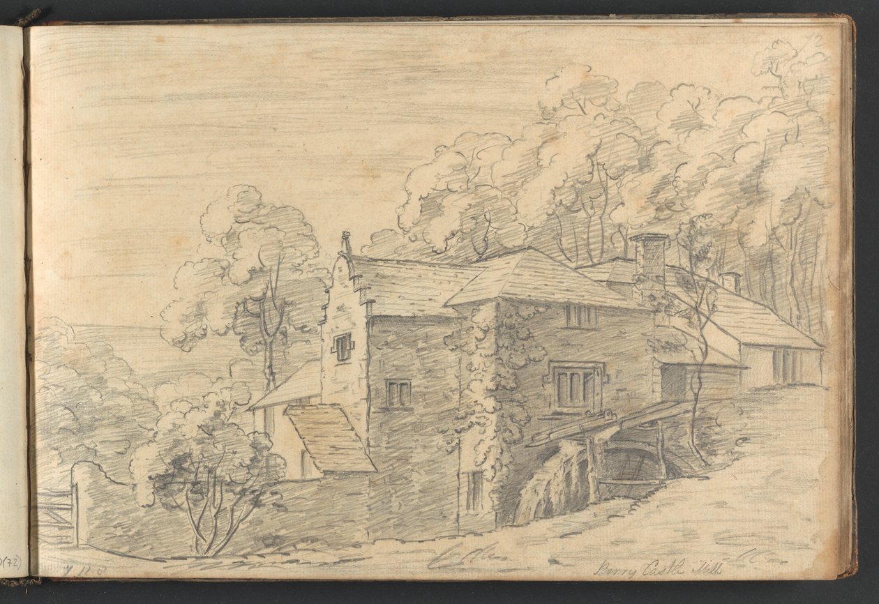 Berry Castle Mill af William Brockedon