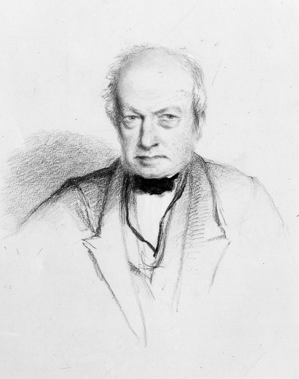 Portræt af den skotske botaniker Robert Brown (1773-1858), ca. 1849 (tegning) af William Brockedon