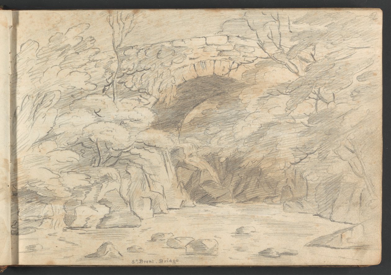 South Brent Bridge af William Brockedon