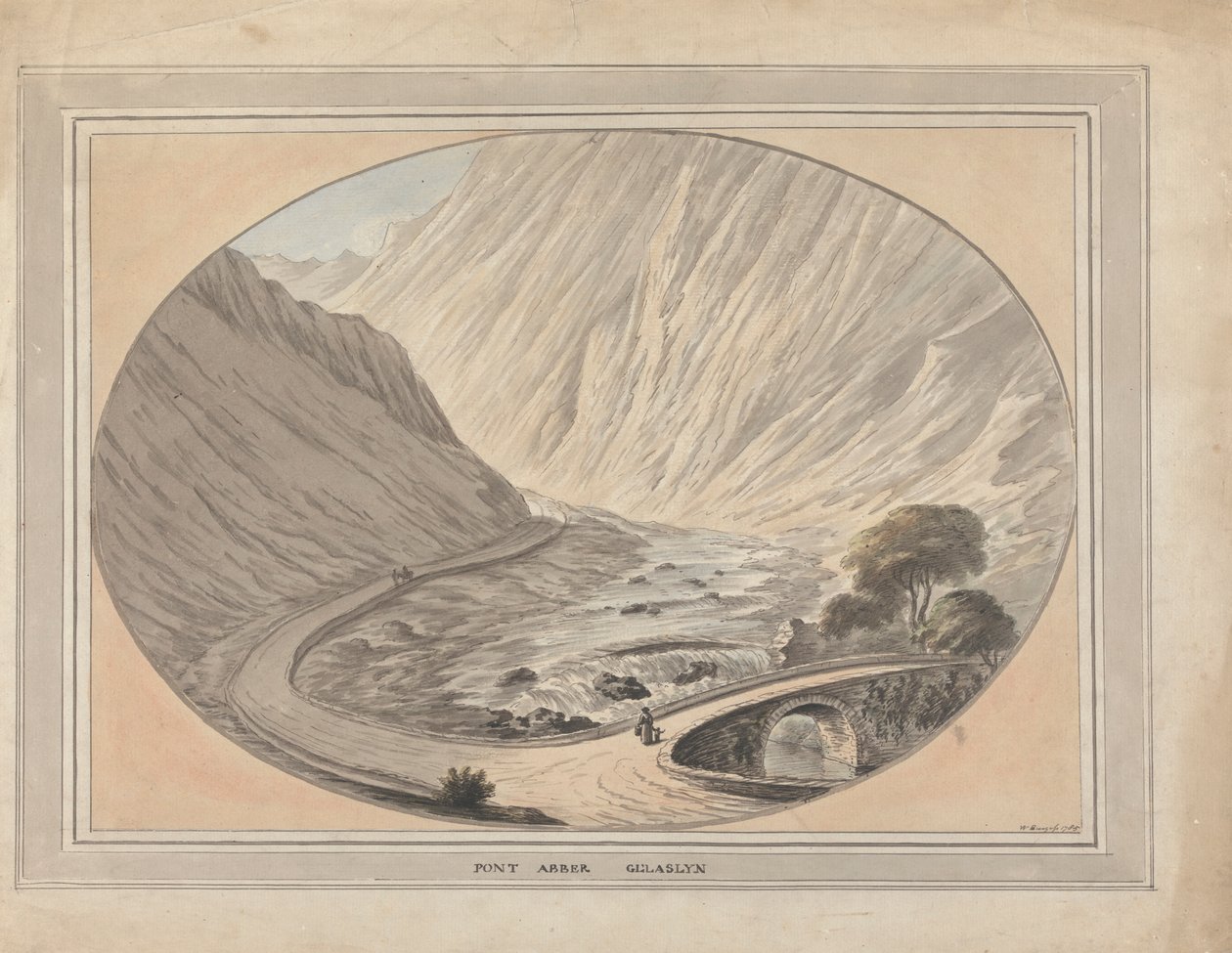 Pont Aber Glaslyn af William Burgess