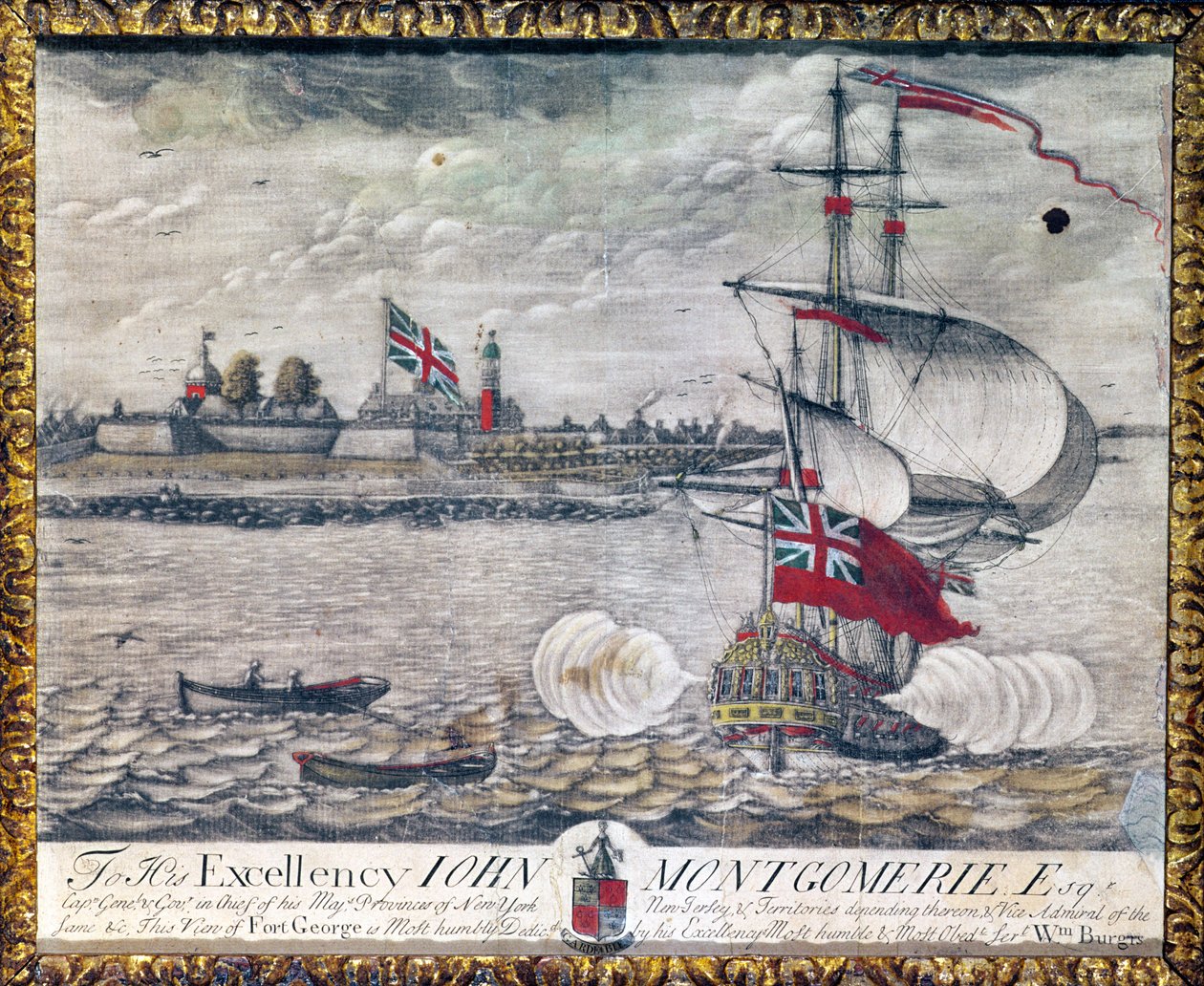 Til Hans Excellence John Montgomerie Esq. (Udsigt over Fort George) af William Burgis