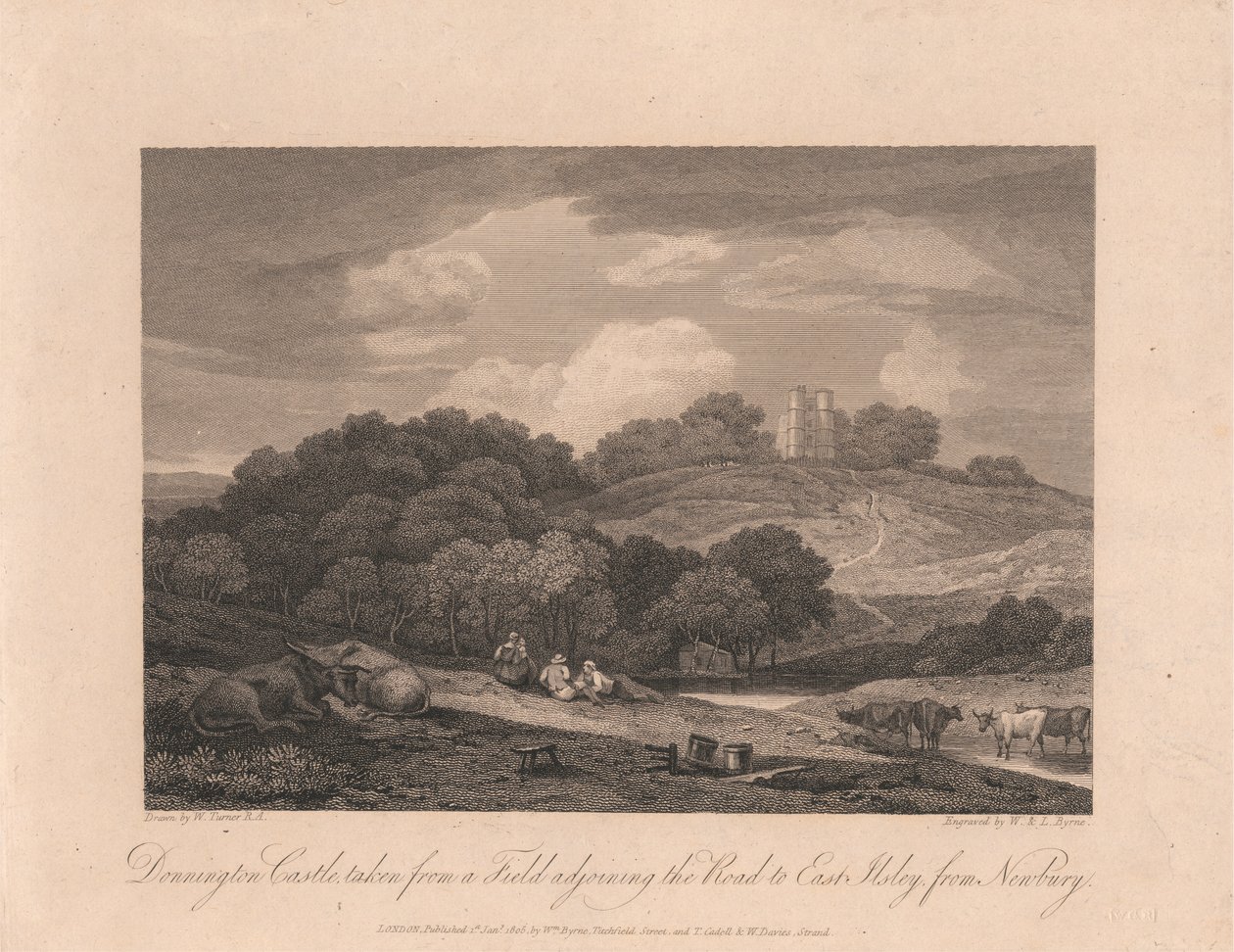 Donnington Castle af William Byrne