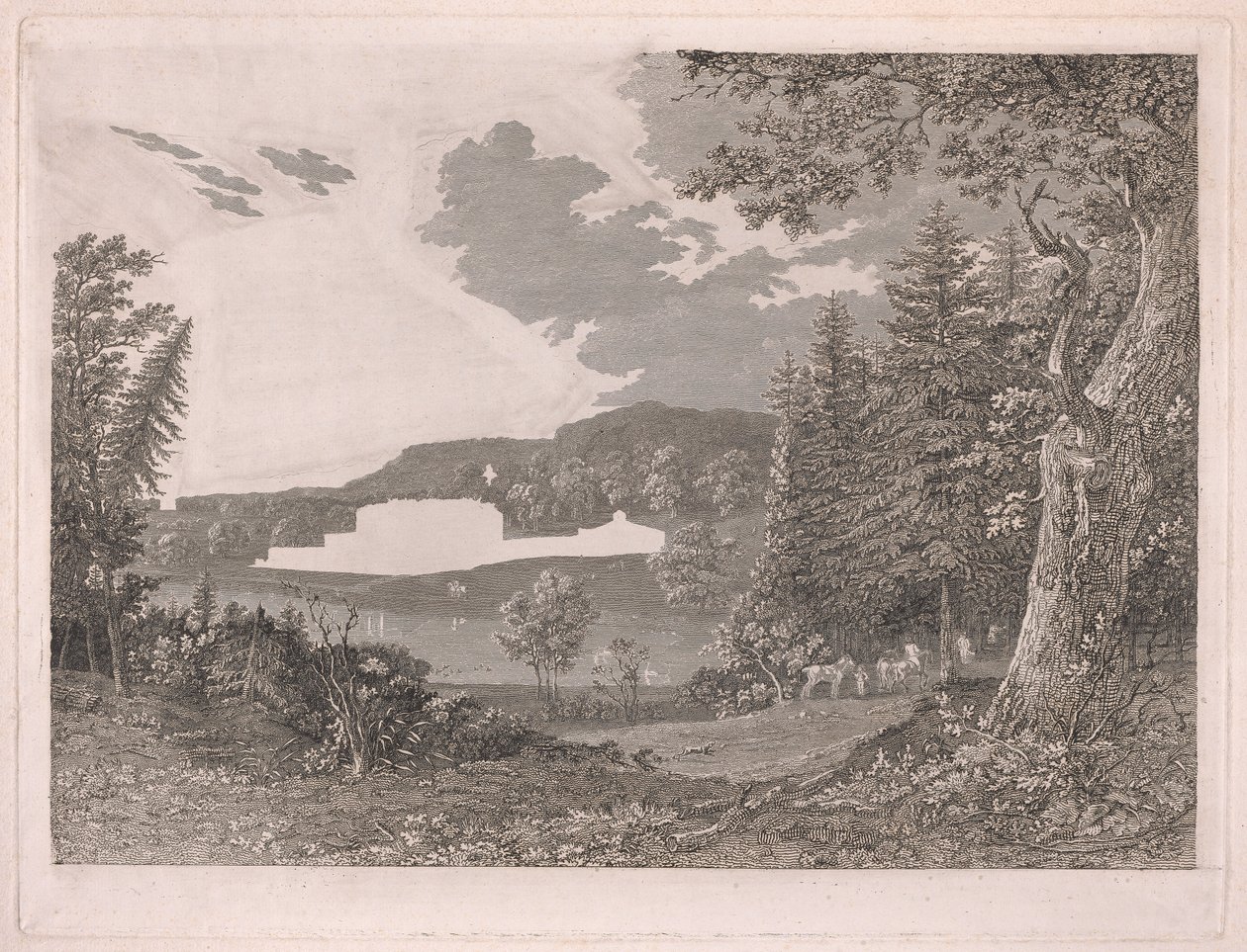 Fonthill, som det var før hr. Beckfords ændringer af William Byrne