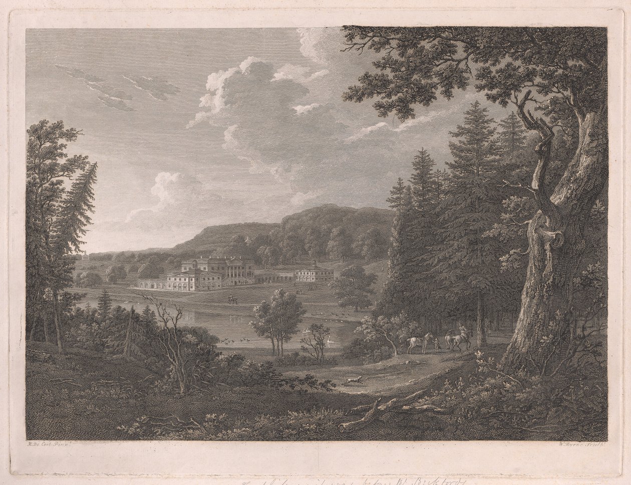 Fonthill, som det var før hr. Beckfords ændringer af William Byrne