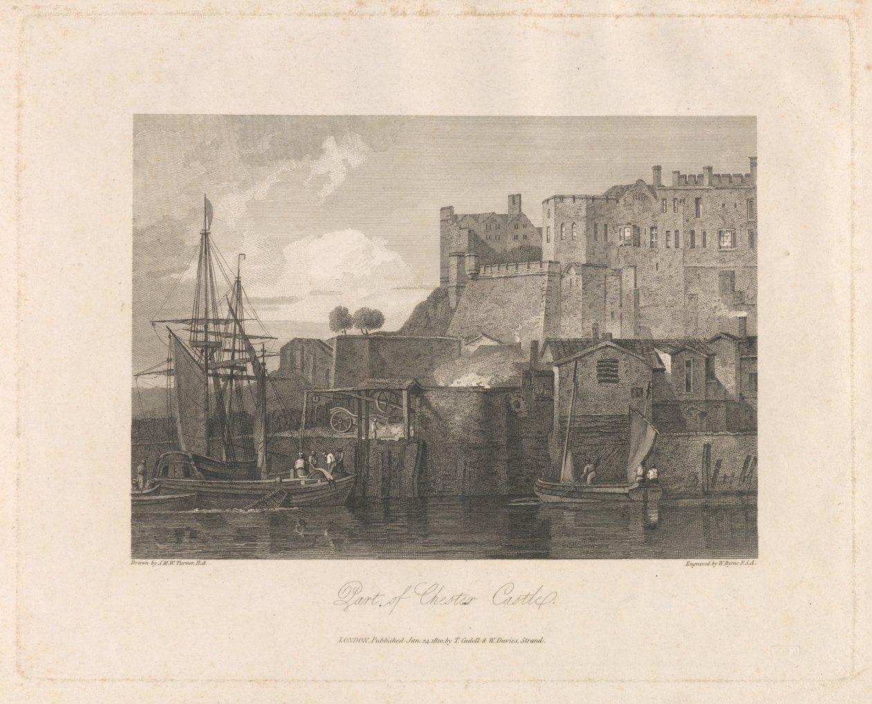 En del af Chester Castle af William Byrne