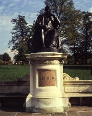 Statue af Dr. Edward Jenner (bronze) af William Calder Marshall