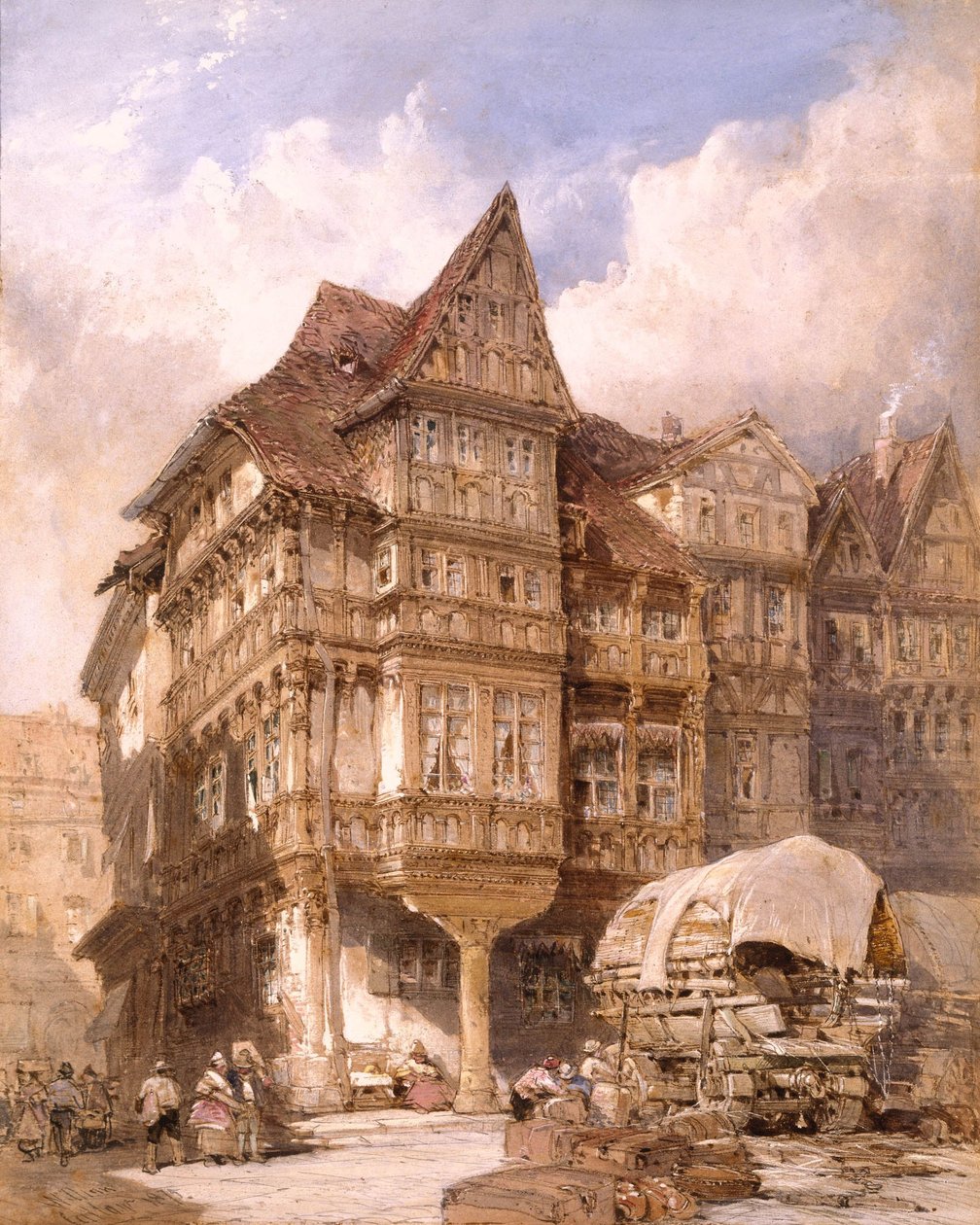 Albrecht Dürers hus i Nürnberg af William Callow