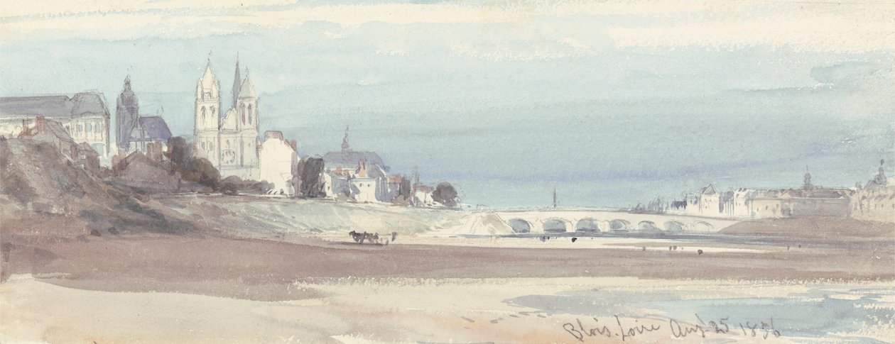Blois ved Loire af William Callow