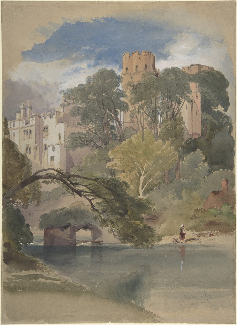 Cæsars tårn, Warwick Castle af William Callow