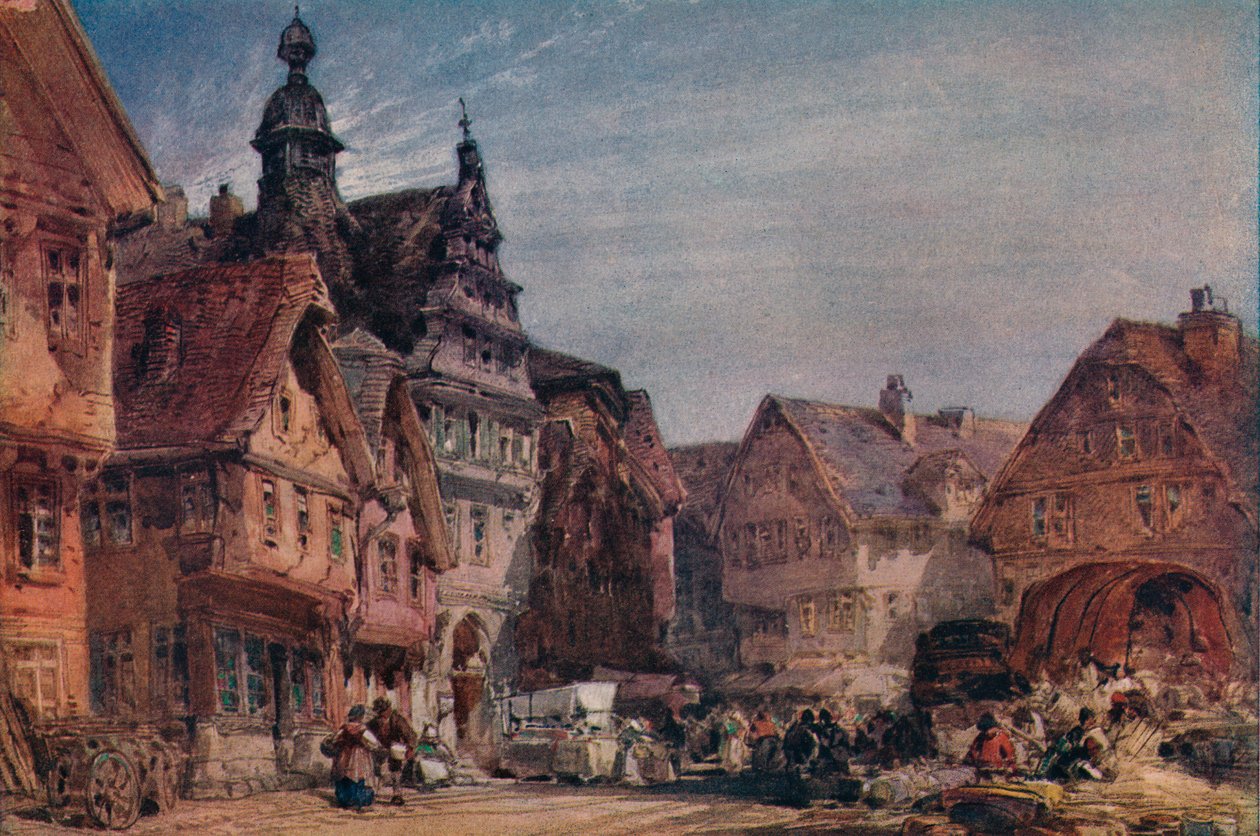 Giessen på Lahn, c1874 af William Callow